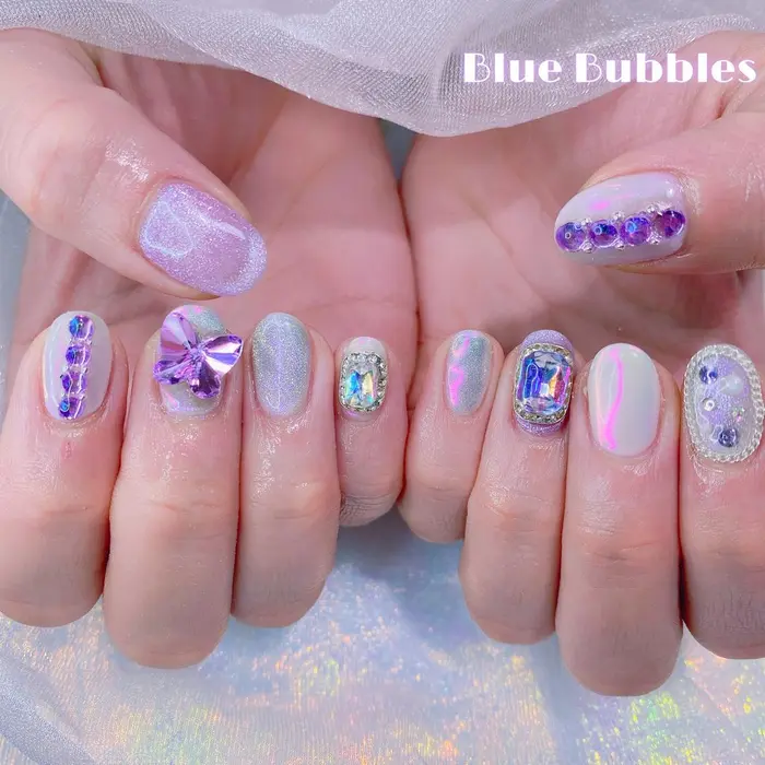 Blue Bubbles Abyシェアサロン 所属 ブルーバブルス Atsumiのネイルデザイン ミニモ