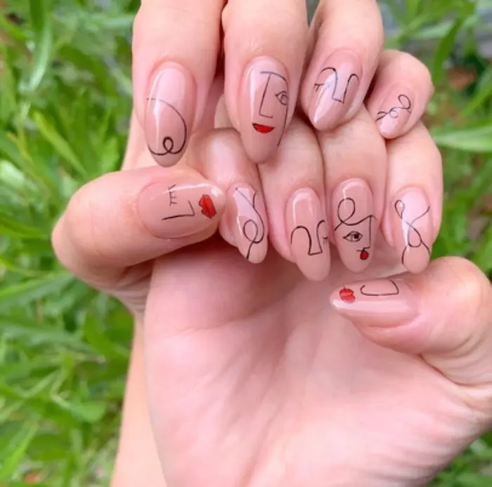 顔ネイル Beauty Salon No R 所属 Mayuka のネイルデザイン ミニモ