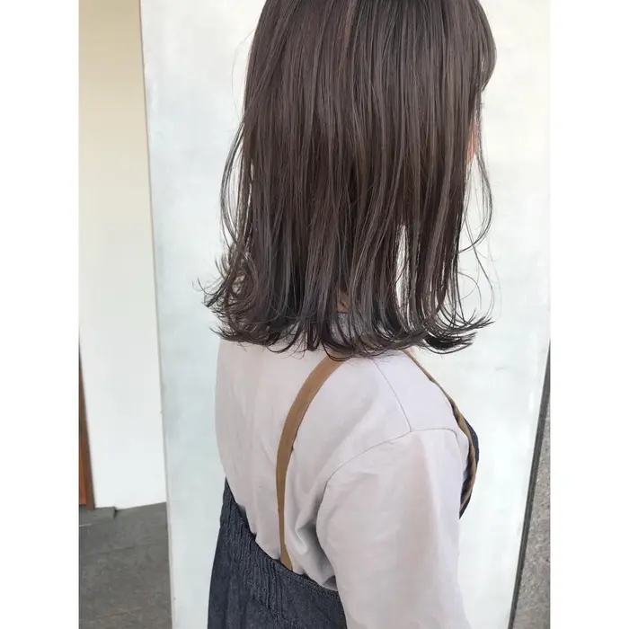 ロブヘアアッシュベイクドカラー