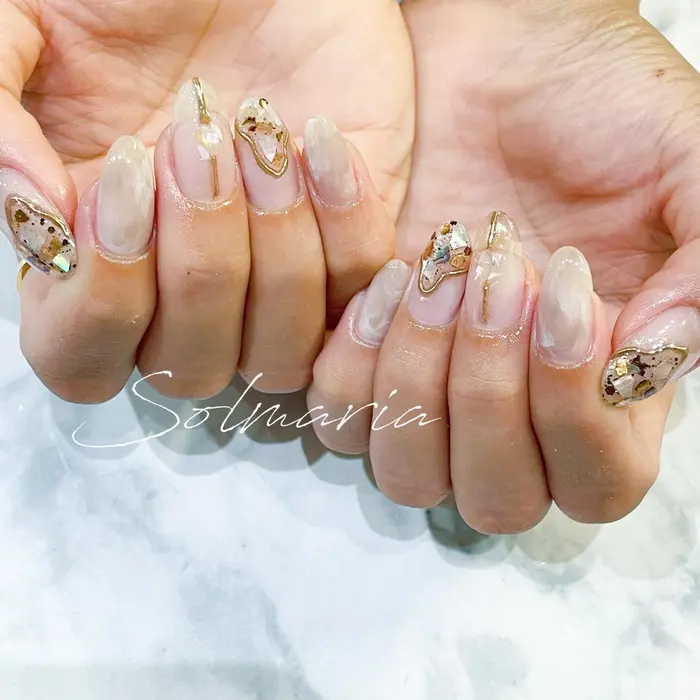 定額sample ஐ このアートはこの前ネイリスト友達が自分の手にやっていて 真似さ Nail Solmaria ソルマリア所属 Nail Solmariaのネイルデザイン ミニモ