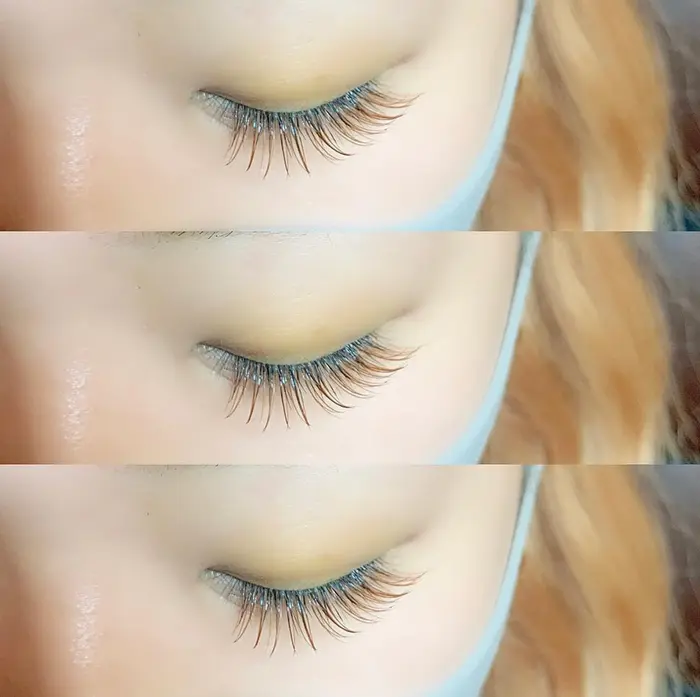 カラーエクステ Cカール 1本 オレンジブラウン ライトブラウン 12 13 13mm Pale Moon所属 Macoのマツエク デザイン ミニモ