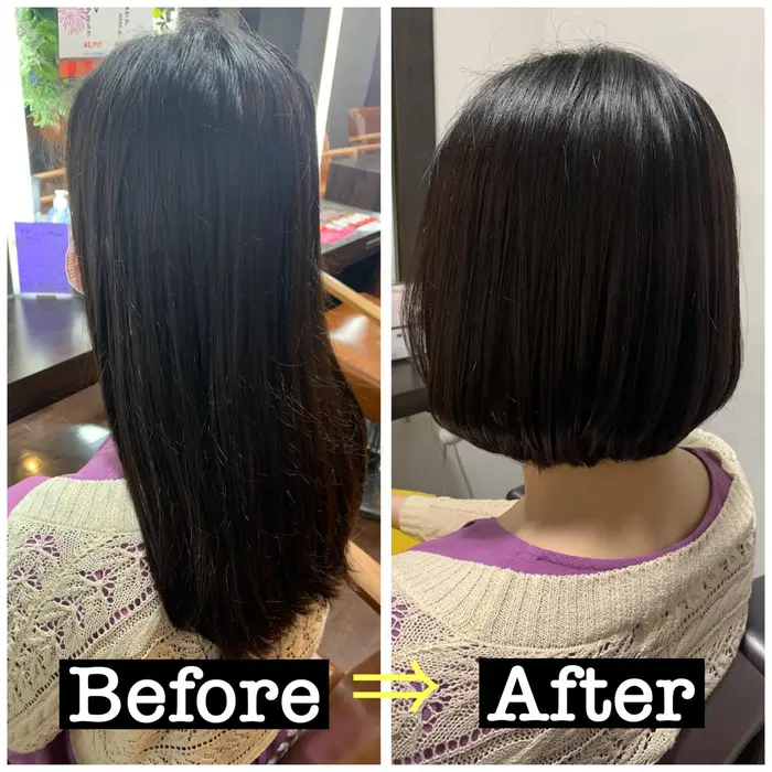 今流行りのイメチェンカット ロングからショートボブに大変身 Bless所属 まつはし まいかのヘアカタログ ミニモ 今流行りのイメチェンカット ロングからショートボブに大変身 Bless所属 まつはし まいかのヘアカタログ ミニモ