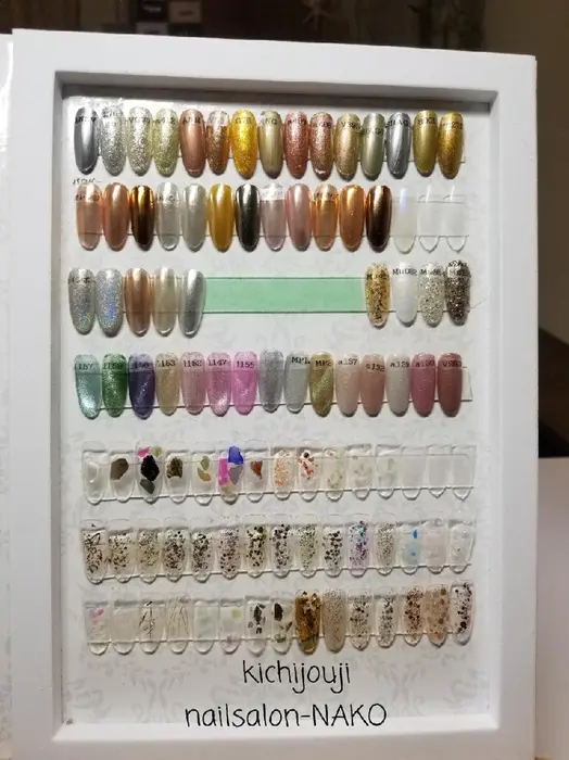 カラーチャート ラメ グリッター他 Nailsalon Nako所属 Salon Nako Shiraiのネイル デザイン ミニモ カラーチャート ラメ グリッター他 Nailsalon Nako所属 Salon Nako Shiraiのネイル デザイン ミニモ