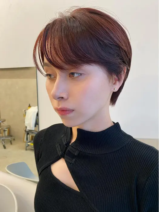 透明感カラー 秋カラー 冬カラー オレンジ 暖色系 Some Where所属 エンドウ マイのヘアカタログ ミニモ