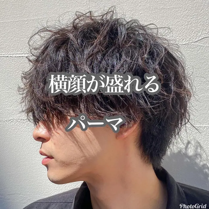 メンズカット メンズパーマ スパイラルパーマ 米津玄師 横顔イケメン パーマ Go Today Shaire Salon 原宿 Verno店所属 メンズ特化美容師 内田亮太のヘアカタログ ミニモ