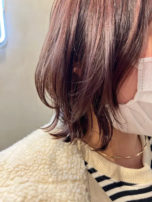 ブリーチなしでピンクブラウンカラー Charm 所属 ショート ボブ 杉本 愛のヘアカタログ ミニモ