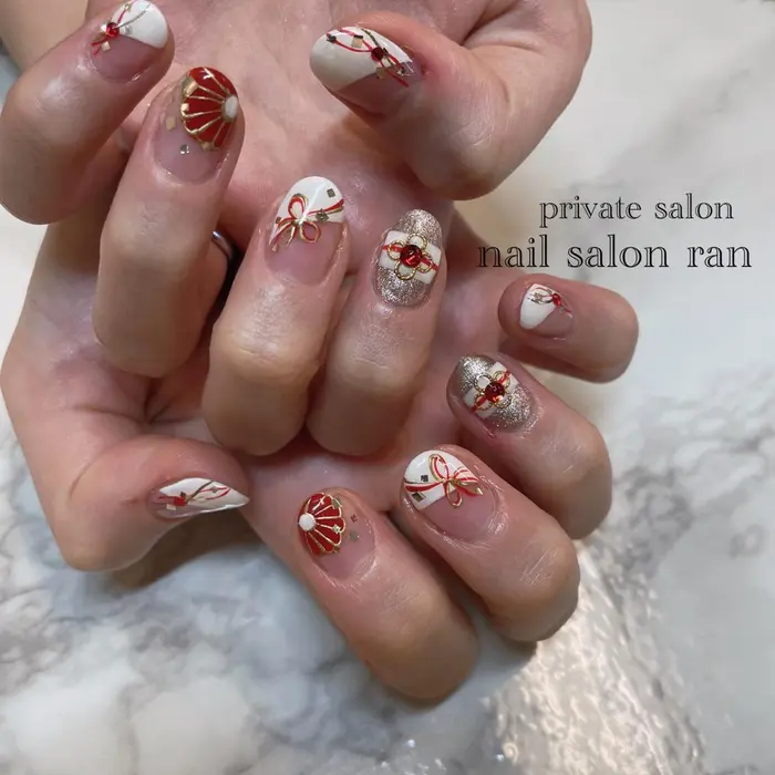 新年ネイル Nail Salon Ran所属 Nailsalon Ranのネイルデザイン ミニモ