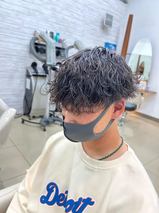 ショート パーマ メンズ カット パーマ 岡田大志 メンズスタイル特化のヘアスタイル