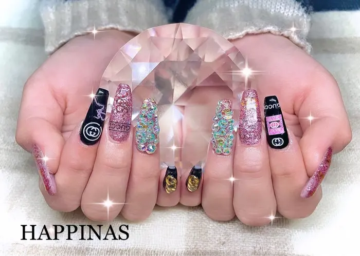 Gucciネイル スカルプネイル ブランドネイル Gucciネイル アートネイル 埋 Happinas所属 Happinas Nail 脱毛のネイルデザイン ミニモ Gucciネイル スカルプネイル ブランドネイル Gucciネイル アートネイル 埋 Happinas所属 Happinas Nail 脱毛のネイルデザイン ミニモ