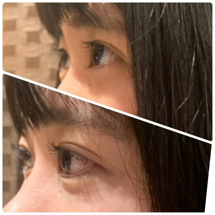 自然に上がっているように見えるマツパです お客様のなりたい目元に仕上げていきます Hair Make Earth 札幌駅前店所属 久保 純那のマツエク デザイン ミニモ