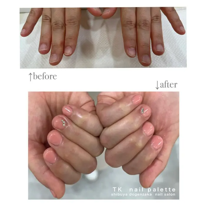 はじめてのジェルネイルの方も是非ご安心してご予約くださいね 全メニューウォーターケア付きなので し Tk Nail Palette所属 福田 侑乃の ネイルデザイン ミニモ