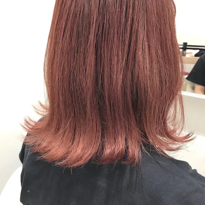 ピンクグレープフルーツみたいな色 Lui所属 Yoshida Suzunoのヘアカタログ ミニモ
