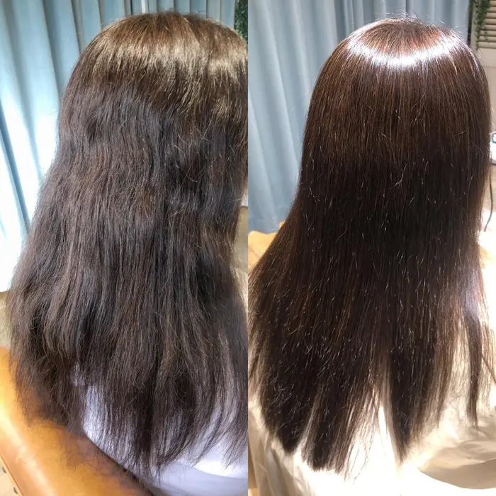 酸性ストレート で乾かしただけで柔らかくまとまる理想的な髪質へ 一度かければ永久的にストレート Neolive所属 山下 巧のヘアカタログ ミニモ