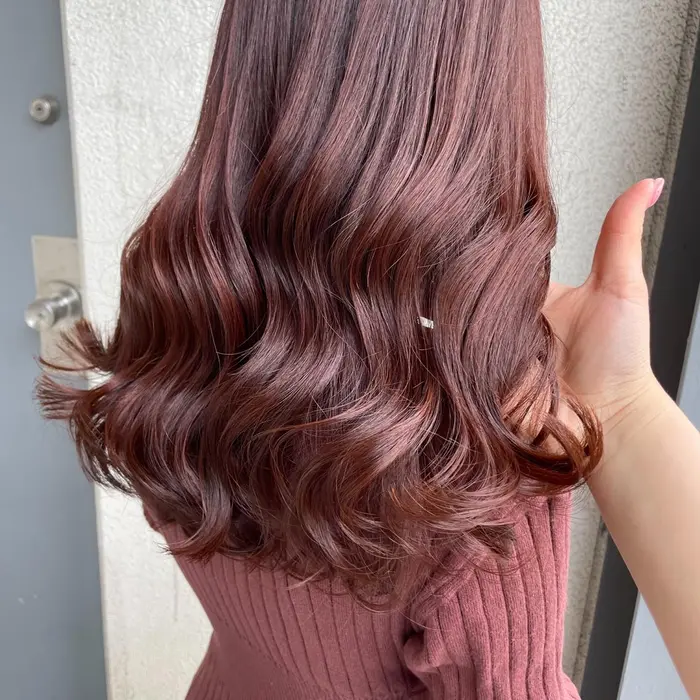ピンクブラウン ブリーチなし Will所属 似合わせのプロ Nanakoのヘアカタログ ミニモ