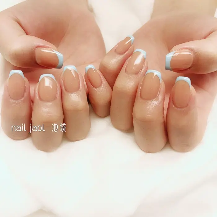 バーチャルフレンチ5980 ジェルオフ500 スカルプオフ20 Nail Jaol池袋店所属 ネイル Jaol池袋のネイル デザイン ミニモ