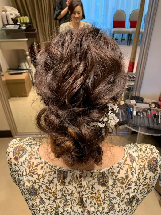 ヘアアレンジ ヘアセット お呼ばれアレンジ 成人式 などの和髪にも Hair Copain所属 川越 友加里のヘア カタログ ミニモ