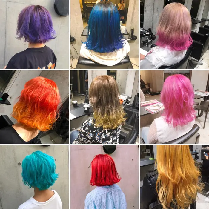 ケアブリーチとカラーバターでほとんどダメージ0に近い施術で派手髪get L O G Shibuya2所属 Topstylist カズキのヘアカタログ ミニモ