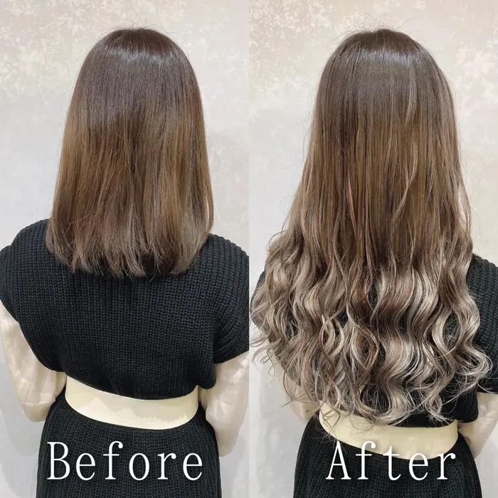 派手すぎないグラデーションカラー チラッと見えるハイトーンが目を引くスタイル縛った時の可愛さもup エクステ カラー専門あるじゃんすー原宿店total Beauty Salon所属 カラー エクステ専門 あるじゃんすー原宿店のヘアカタログ ミニモ