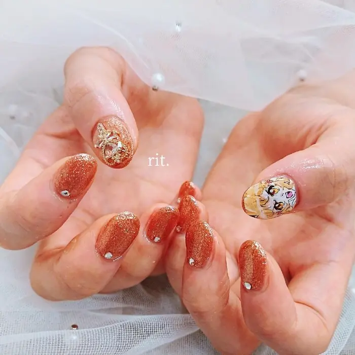 戦記絶唱シンフォギア 立花響 Rit 所属 Rit リット のネイルデザイン ミニモ