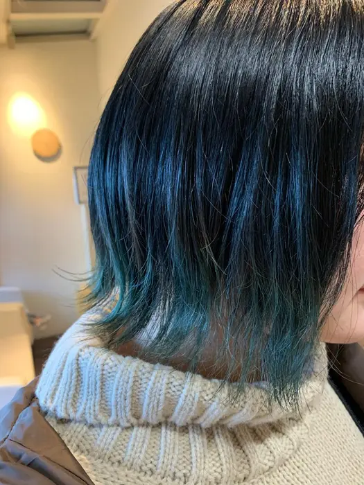 青緑っぽいかんじ Nyny 桂店所属 谷頭 千里のヘアカタログ ミニモ