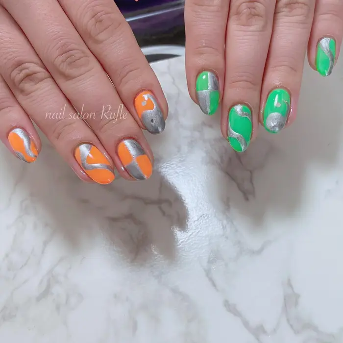 ネイル ネイルデザイン 個性派ネイル Nail Salon Rufle所属 Nail Salon Rufleのネイルデザイン ミニモ