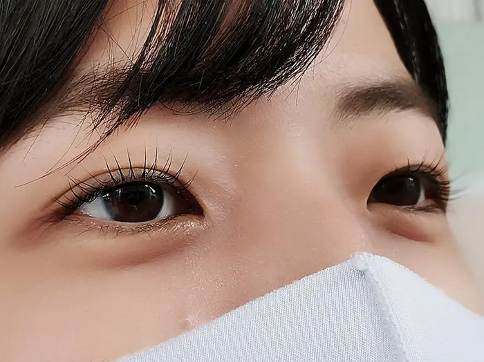 パッチリ上向きまつ毛に ビューラー要らずで1ヶ月 1ヶ月半もちます すぐ洗顔 マスカラをつけても Betteish 元住吉店所属 Inaba Tomomiのマツエクデザイン ミニモ