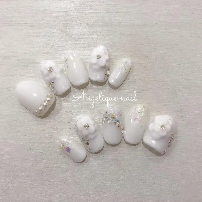 オーダーチップのお問い合わせはお電話でおねがいします こちらは割引対象外です Bianca Angelique Nail所属 茂木 愛奈 のネイルデザイン ミニモ