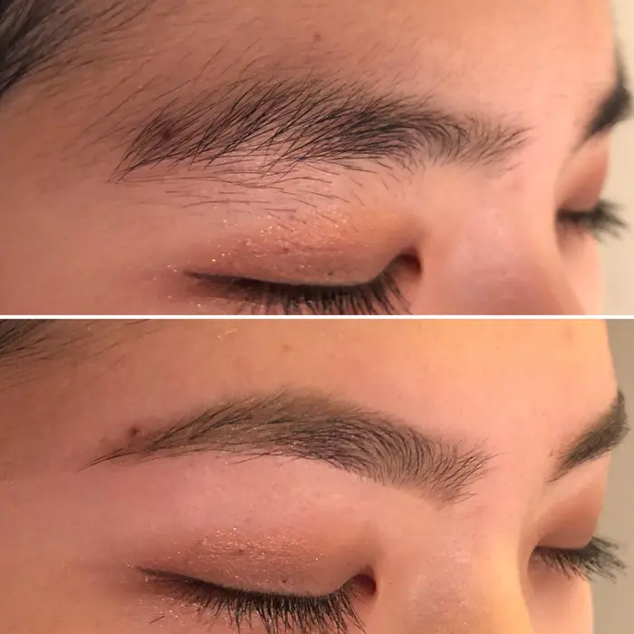 お手入れしていない自然な状態でお越しいただきました 整えられた 曲線の女性らしい眉に仕上がりました サロン ド シャインtokyo所属 サロンドシャイン 南青山のエステ リラクカタログ ミニモ