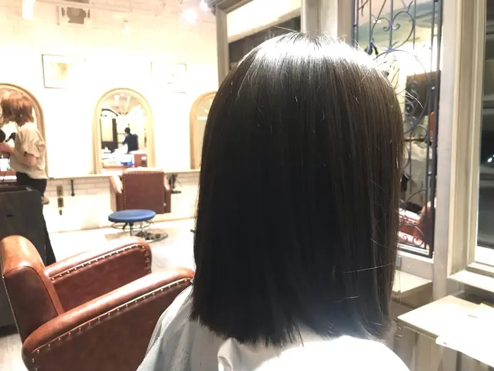 乾かしただけのアルカリgmtのハイブリッド矯正です 日本初上陸のヘアケア成分も入って抜群のツヤ感 Cloe天王寺店所属 Kobayashi Naokiのヘアカタログ ミニモ