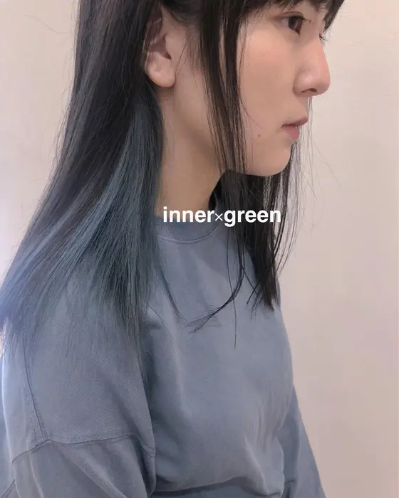 ストレートでもかわいいインナーカラー Garden Hair所属 阿部 愛海のヘアカタログ ミニモ