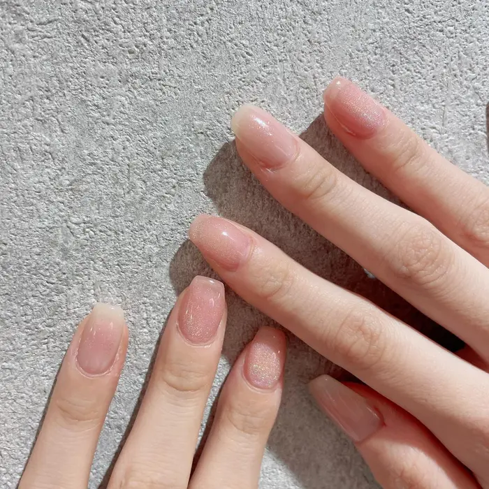 チークマグネット 160.e7 冬ネイルチークネイル＃マグネットネイルシンプルネイル＃ワン｜Cime nail所属・emi のネイル