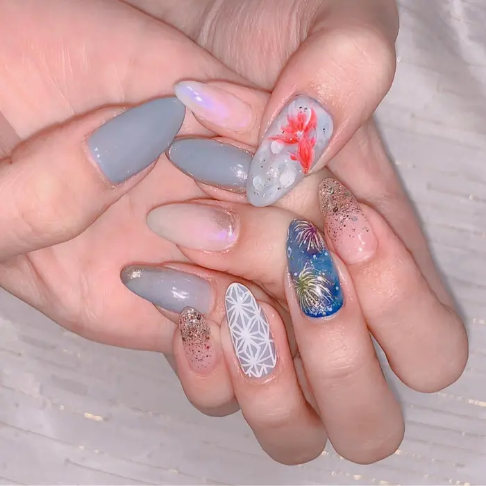 金魚ネイル アンジェリカミッシェル センター北店所属 葛西 祐希のネイルデザイン ミニモ