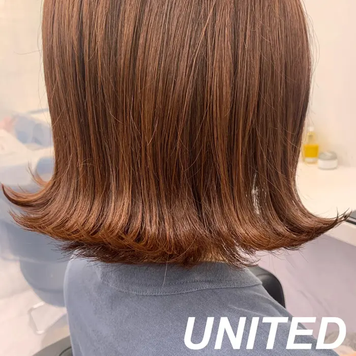 オレンジベージュ ブリーチなし Will所属 Will 渡邉菜那子のヘアカタログ ミニモ オレンジベージュ ブリーチなし Will所属 Will 渡邉菜那子のヘアカタログ ミニモ