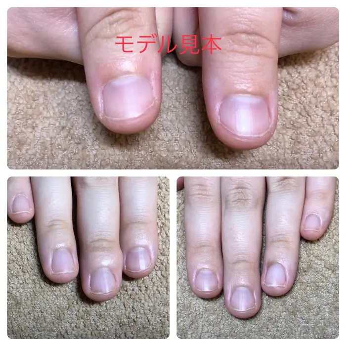 軽度の深爪 お爪に自信のない方 ピンク部分を伸ばしたい方お待ちしております Mensis Nail Salon所属 Hayashi Madokaのネイルデザイン ミニモ