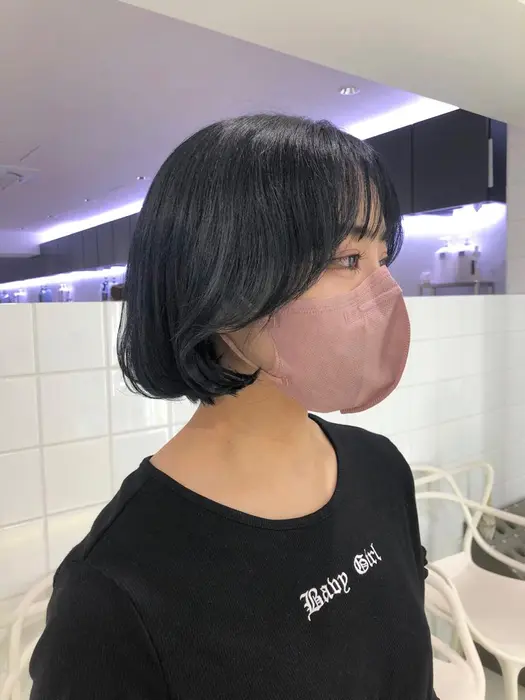 タンバルモリ ボブ 韓国ヘア ブルーブラック Will所属 韓国ヘア Nagomiのヘアカタログ ミニモ