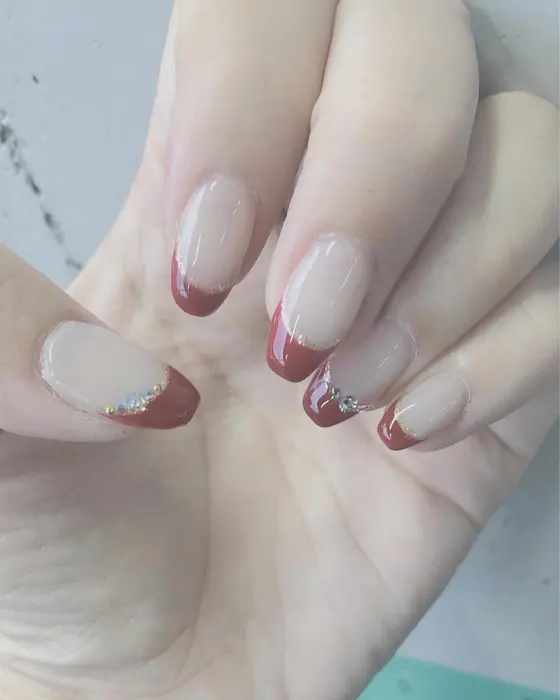 グレージュワンカラー フレンチネイル 自分の爪です Go Today Shaire Salon 原宿 Verno店所属 Cheshika ネイリスト しょうこのネイルデザイン ミニモ