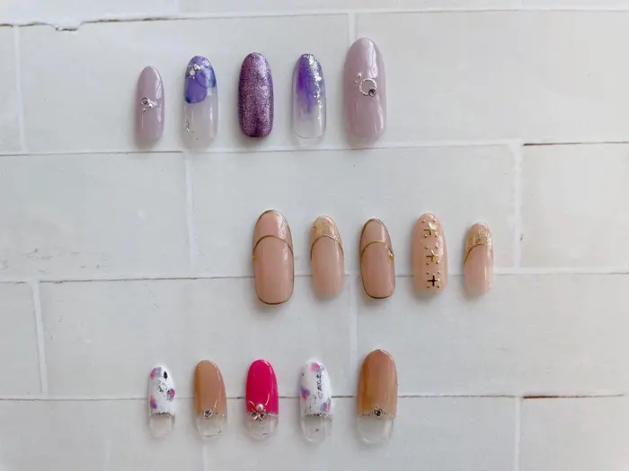 6月大人かわいいお出かけサンプルデザインです Sept Nail西大寺店所属 石橋 亜美のネイルデザイン ミニモ