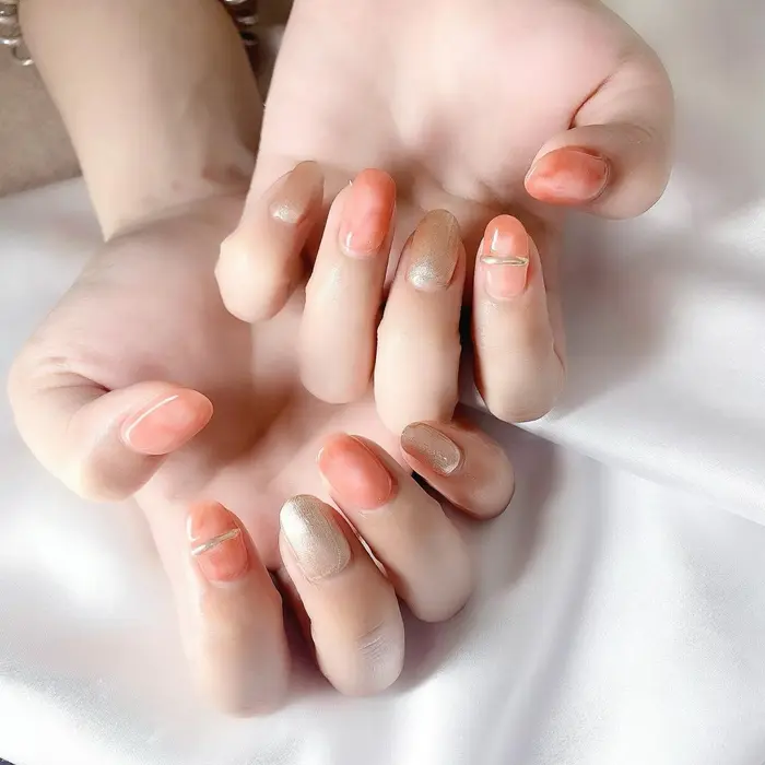 ワンホン ワンホンネイル 恵比寿ネイル 恵比寿ネイルサロン ジェルネイル 恵比寿 オーロラネイル Total Beauty Salon Yudia 恵比寿本店所属 Yudia Azumiのネイルデザイン ミニモ