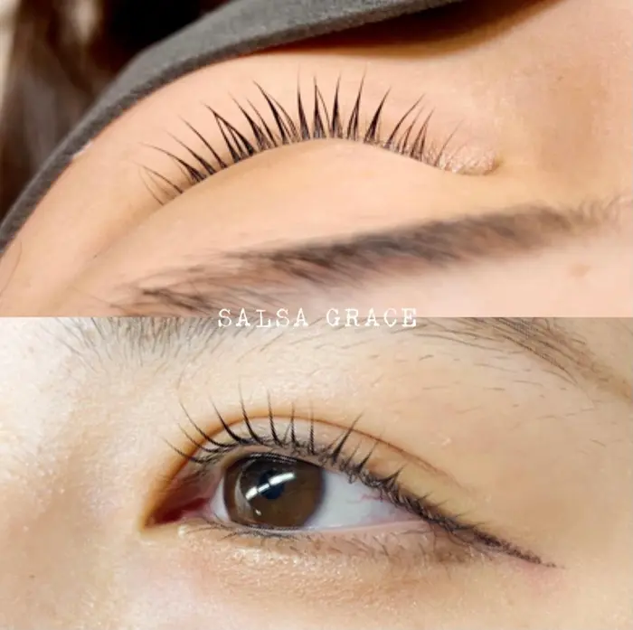 次世代まつ毛パーマ Lush Lift Salsa Grace 千葉店所属 𝐦𝐨𝐞 のマツエクデザイン ミニモ