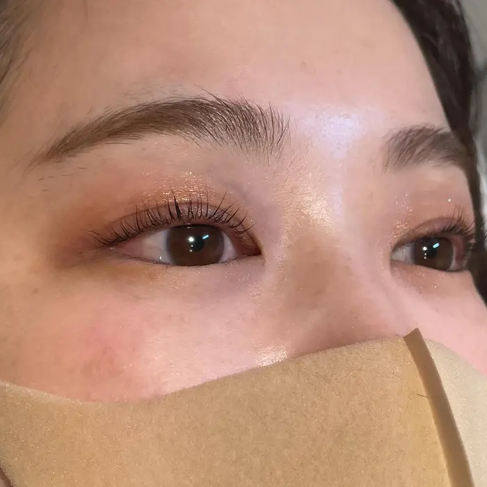 パリジェンヌラッシュリフト マスクの湿気で中々上がらないまつ毛 パーマをかければこのカールが Neolive Aim所属 Ka Naのマツエク デザイン ミニモ