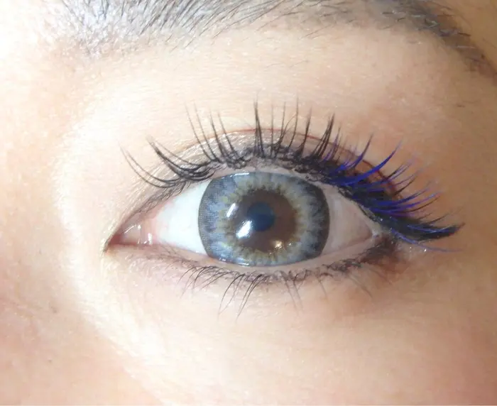 全体ブラック 目尻ブルー パープル Malre Eyesalon所属 Malre Eyesalon三茶のマツエク デザイン ミニモ