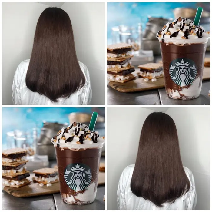 チョコレートブラウン チョコレートラテカラー チョコブラウン ブリーチなし 暗髪 艶髪 Alushe 錦糸町店所属 ラテカラー Chihiroのヘアカタログ ミニモ