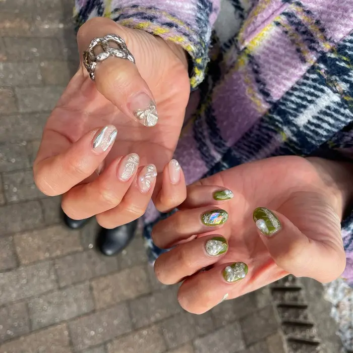 クリスマスネイル お客様ネイル ジェルネイル ハンドネイル ネイル ネイルアート ネイ Anail所属 A Nailのネイル デザイン ミニモ