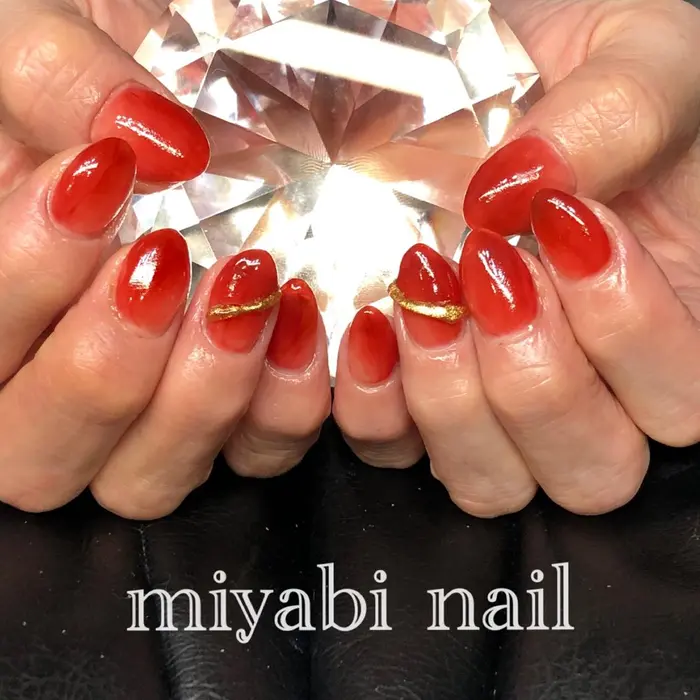 持ち込みデザイン ニュアンスアート流行りのリングアートで大人ネイル 持ち込みデザイン 自宅サロン Miyabi Nail所属 Miyabi Nail 桂川駅近くのネイルデザイン ミニモ