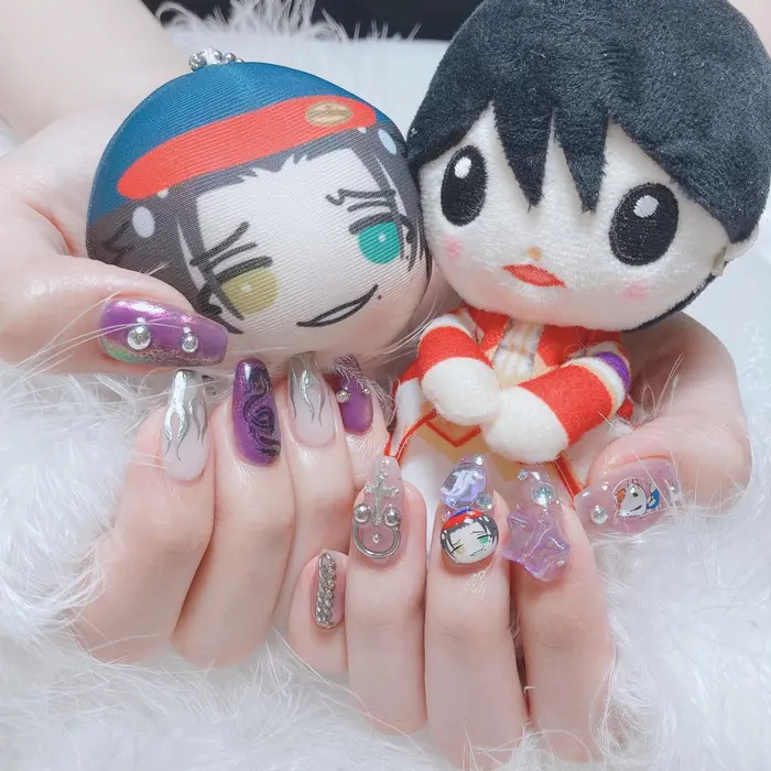 おまんじゅうは別途 Sexyzoneライブ参戦ネイル Aya Nail所属 Aya Nailのネイルデザイン ミニモ