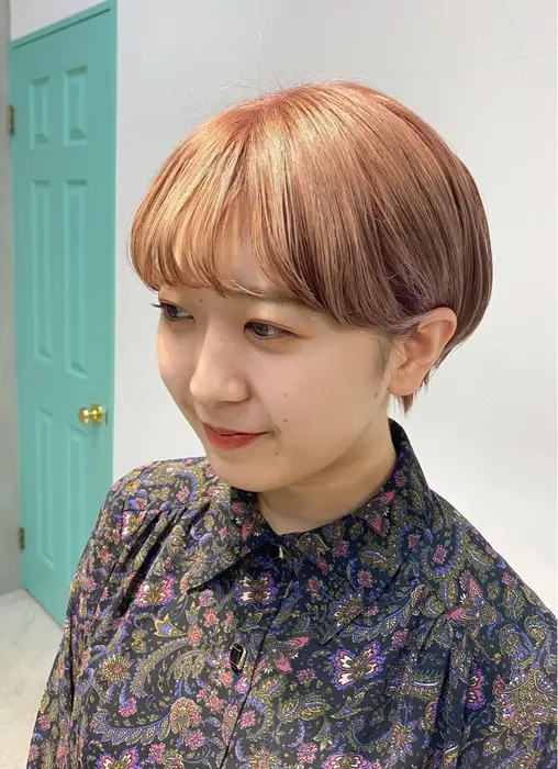 Pale Orange Pink ペールトーンのオレンジです 赤すぎない 派手すぎない みかん色の Teto Hair所属 Tetohair森田 浩平のヘアカタログ ミニモ