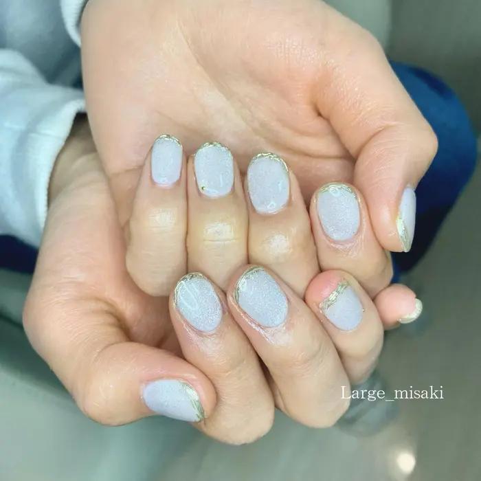 池袋ネイルサロン 池袋パラジェル パラジェル 持込みデザイン ニュアンネイル マグネット Large所属 Nail Salon Largeの ネイルデザイン ミニモ