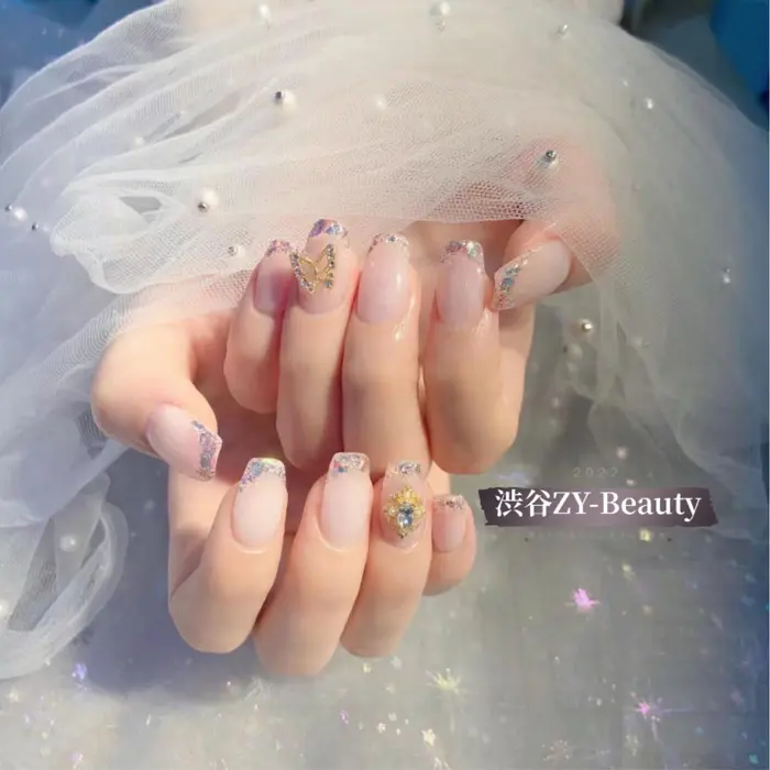 22人気ネイル つけ放題 フレンチネイル ガラスフレンチ 3dネイル チークネイル フットネ Zy Beauty所属 Zy Beauty 渋谷の ネイルデザイン ミニモ