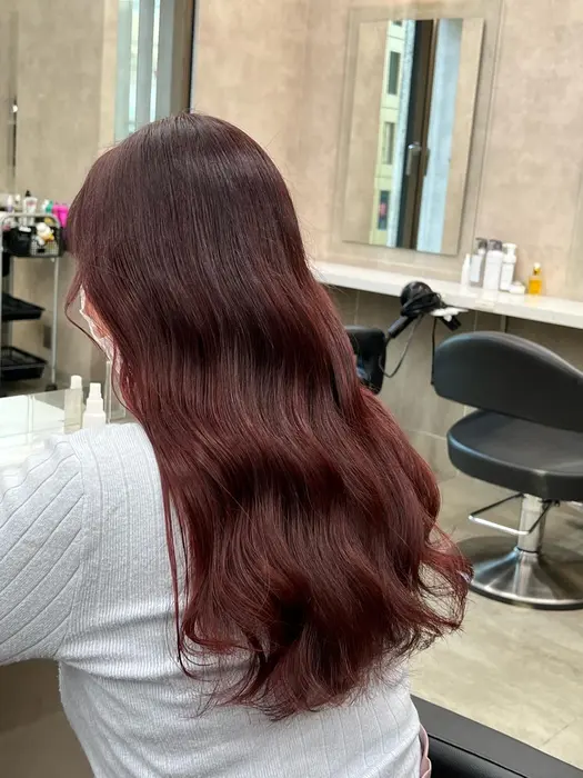 ピンクブラウン オレンジブラウン マロンブラウン 横浜美容室 横浜美容師 カラーモデル募 United所属 ブリーチなし 暖色 ベージュ髪質改善のヘアカタログ ミニモ