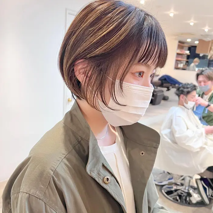 丸みショートウルフ Hair Brace所属 Yuya ショート ボブ 前髪カットのヘアカタログ ミニモ